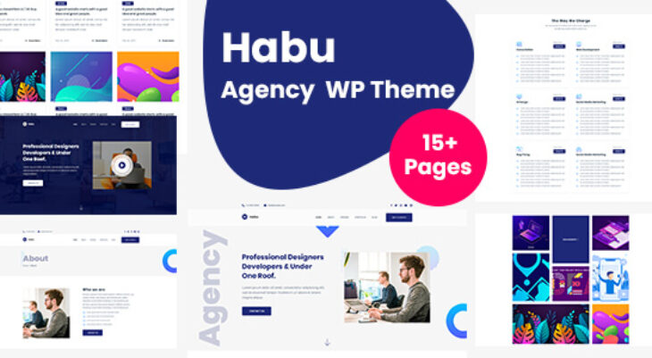 WordPress creative agency theme of Habu